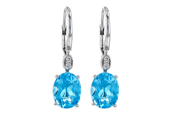 H208-26820: EARR 3.70 TW BLUE TOPAZ 3.75 TGW (9x7MM BT)