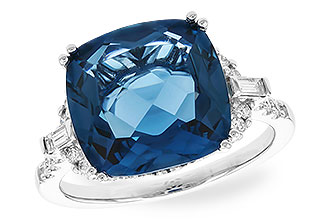 H291-85983: LDS RG 9.00 LONDON BLUE TOPAZ 9.25 TGW (12MM LBT)