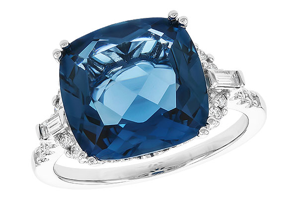 H291-85983: LDS RG 9.00 LONDON BLUE TOPAZ 9.25 TGW (12MM LBT)