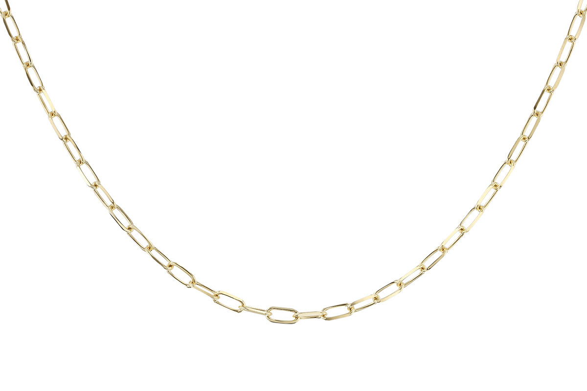 H291-87783: PAPERCLIP MD (22IN, 3.10MM, 14KT, LOBSTER CLASP)