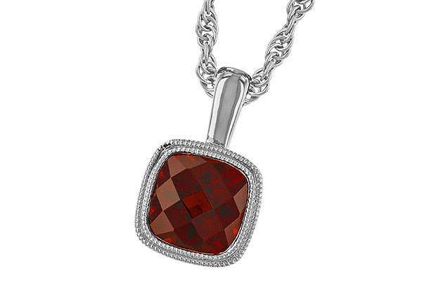 H291-87811: NECKLACE 1.22 CT GARNET