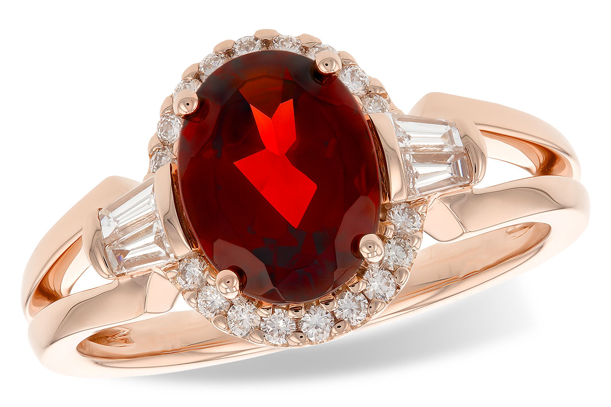 H291-88674: LDS RG 1.82 GARNET 2.12 TGW (9x7MM GAR)