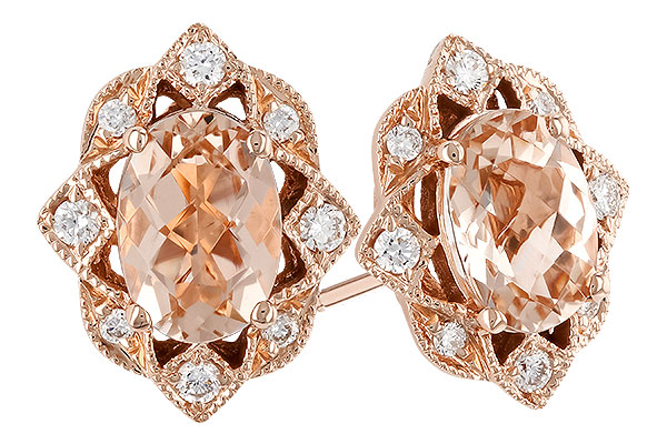 H291-88711: EARR .80 MORGANITE .89 TGW (6x4MM MORG)