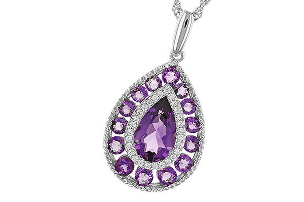H291-89556: NECK 1.95 TW AMETHYST 2.05 TGW