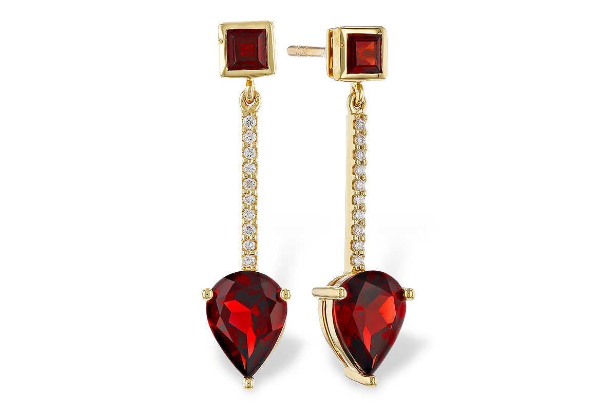 H292-75011: EARRINGS 2.70 TW GARNET 2.77 TGW