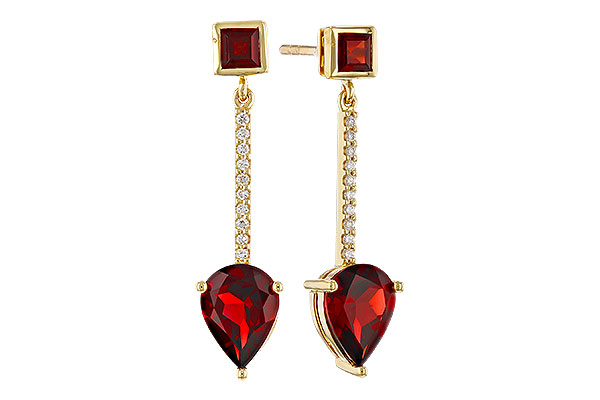 H292-75011: EARRINGS 2.70 TW GARNET 2.77 TGW