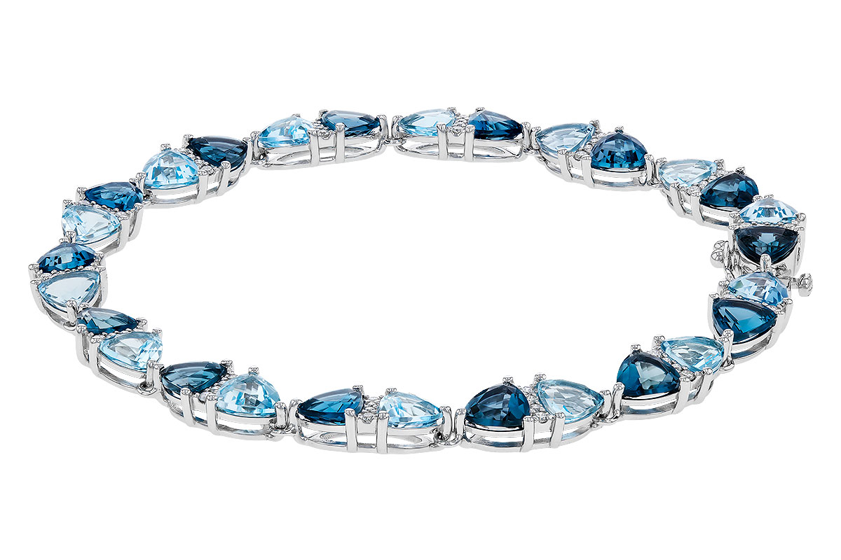H292-75056: BRACELET 12.20 BLUE TOPAZ 12.50 TGW (7")