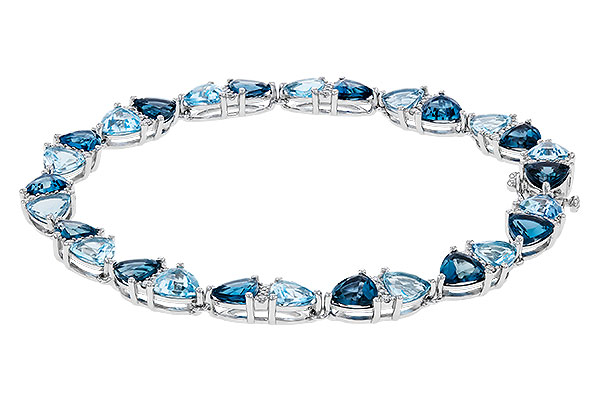 H292-75056: BRACELET 12.20 BLUE TOPAZ 12.50 TGW (7")