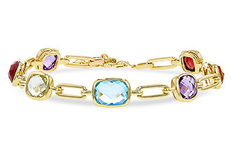 H292-76865: BRACELET 8.87 TW SEMI-PREC (GT,CIT,AMY,G.AMY,BT)