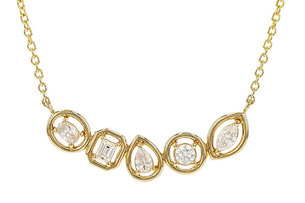H292-79556: NECKLACE .50 TW FANCY CUT DIAS (18")
