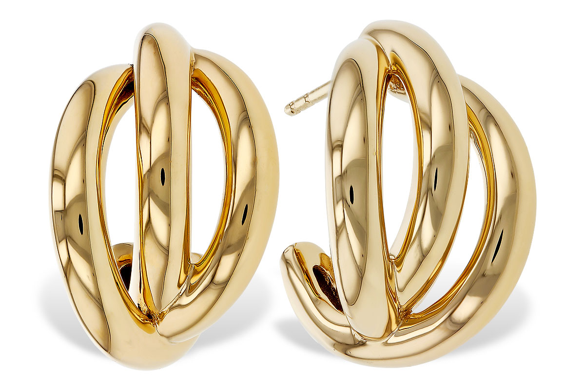 H292-80474: GOLD EARRINGS (18MM)