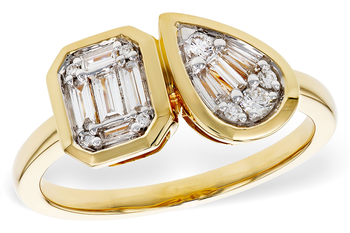 H292-80520: LDS DIA RG .17 TW BAGUETTE .25 TW