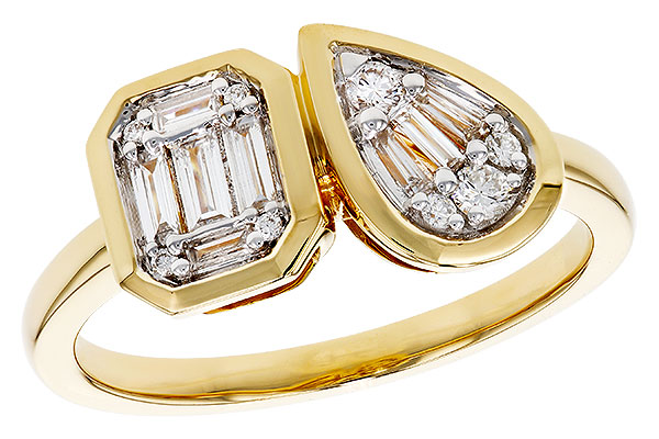 H292-80520: LDS DIA RG .17 TW BAGUETTE .25 TW