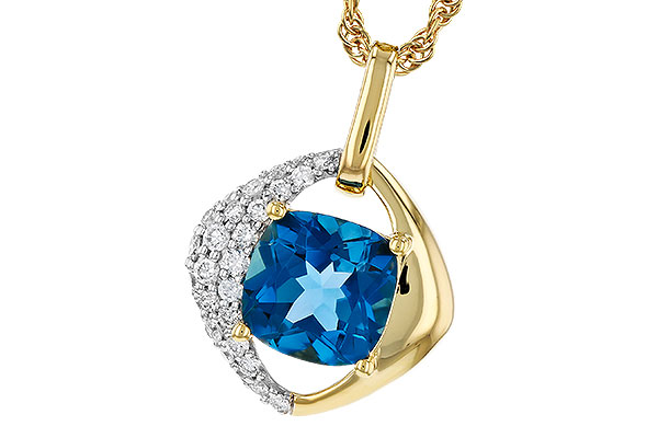 H293-64111: NECK 1.43 LONDON BLUE TOPAZ 1.62 TGW (7MM LBT)