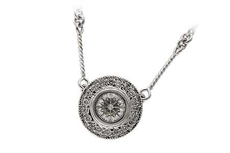 K023-71438: NECKLACE .45 BR .62 TW