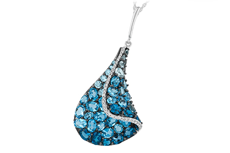 K205-50492: NECK 4.81 BLUE TOPAZ 4.94 TGW