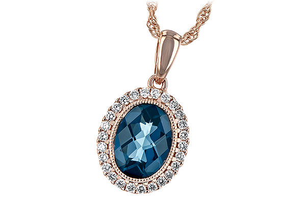 K207-28647: NECK 1.28 LONDON BLUE TOPAZ 1.41 TGW