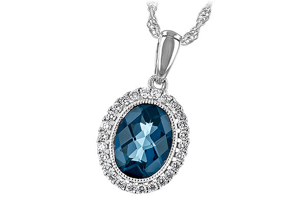 K207-28647: NECK 1.28 LONDON BLUE TOPAZ 1.41 TGW