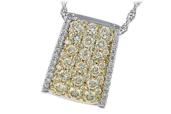 K207-29583: NECK .95 YELLOW DIAS 1.09 TW