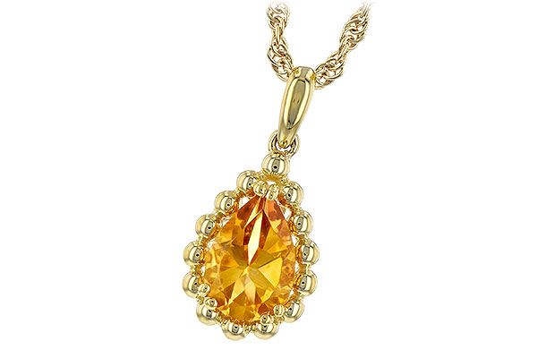 K207-31429: NECKLACE 1.06 CT CITRINE