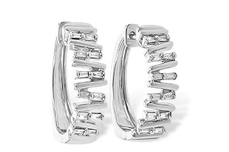 K208-23256: EARR .30 TW BAGUETTE DIAS