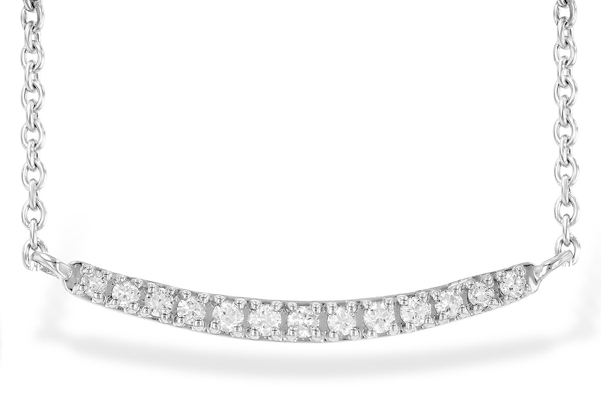 K208-24129: NECKLACE .10 TW (13 STONES)