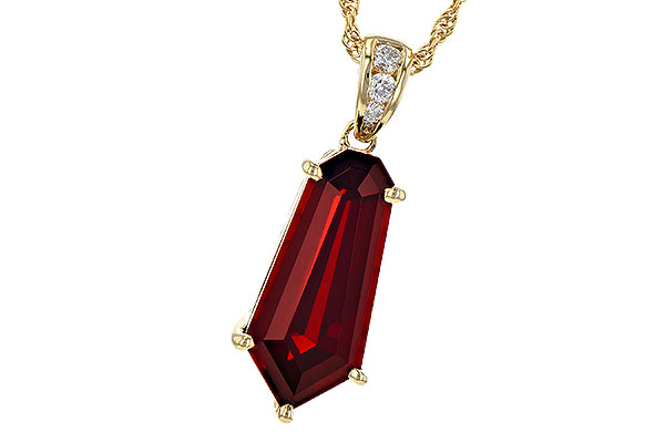 K208-25911: NECK 3.44 GARNET 3.50 TGW