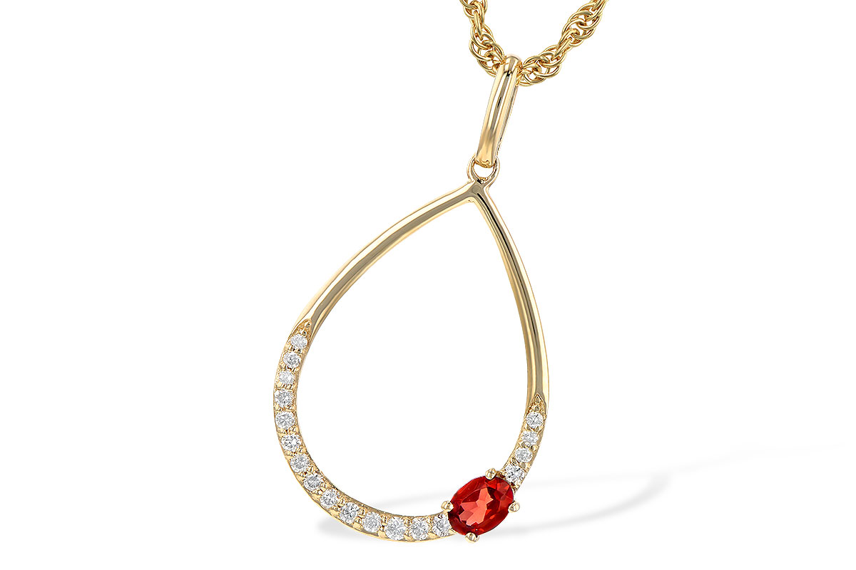 K208-25956: NECK .19 GARNET .28 TGW