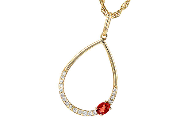 K208-25956: NECK .19 GARNET .28 TGW