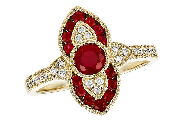 K290-94165: LDS RG .63 TW RUBY .75 TGW