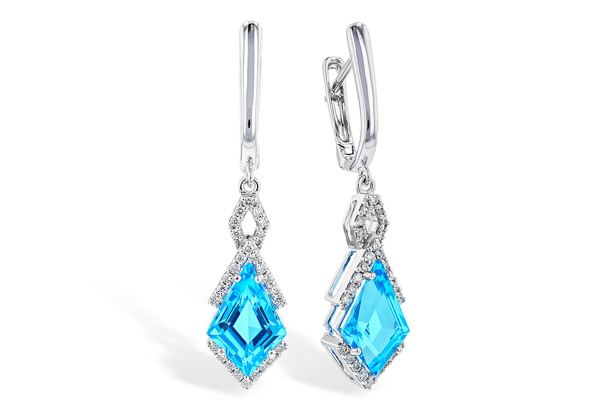 K291-84129: EARR 2.72 TW BLUE TOPAZ 2.90 TGW