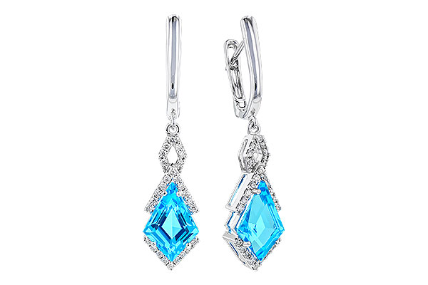 K291-84129: EARR 2.72 TW BLUE TOPAZ 2.90 TGW