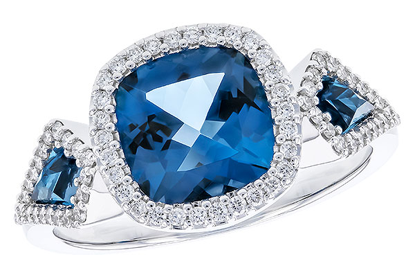 K291-85029: LDS RG 2.46 TW LONDON BLUE TOPAZ 2.72 TGW