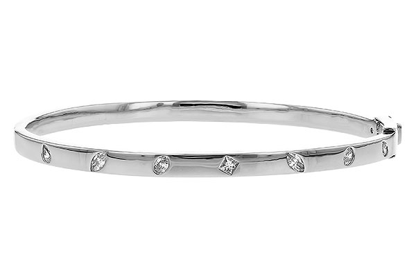 K291-88674: BANGLE .35 TW FANCY CUT DIAMONDS