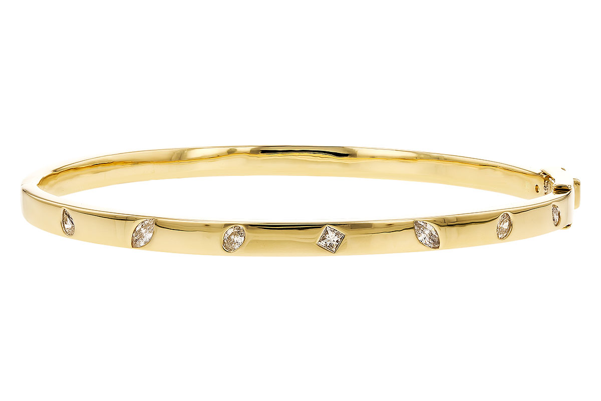 K291-88674: BANGLE .35 TW FANCY CUT DIAMONDS