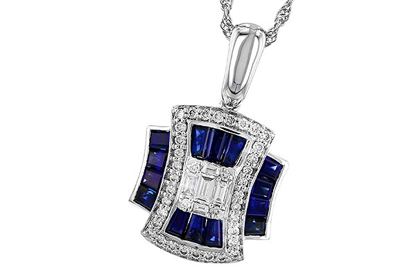 K291-89556: NECK .85 TW SAPPHIRE 1.10 TGW