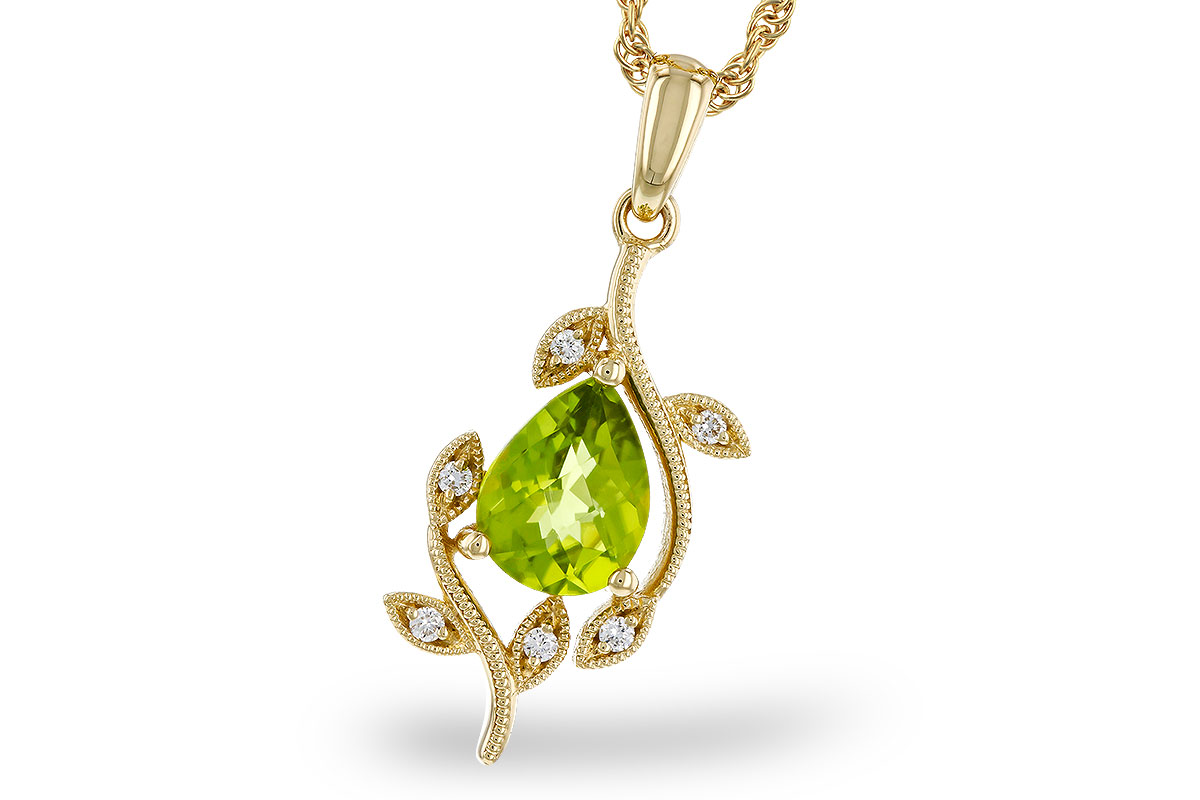 K292-75947: NECKLACE 1.16 PERIDOT 1.21 TGW (8x6MM PER)