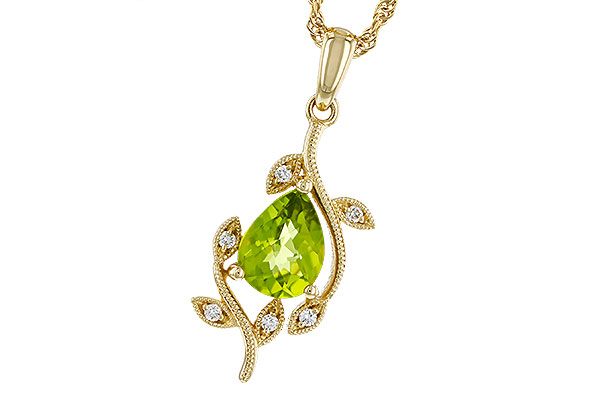 K292-75947: NECKLACE 1.16 PERIDOT 1.21 TGW (8x6MM PER)