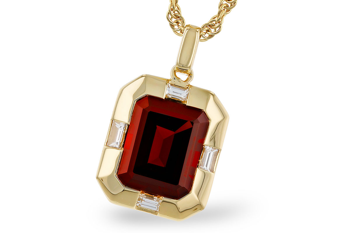 K292-76874: NECKLACE 3.65 GARNET 3.82 TGW (10x8MM GAR)