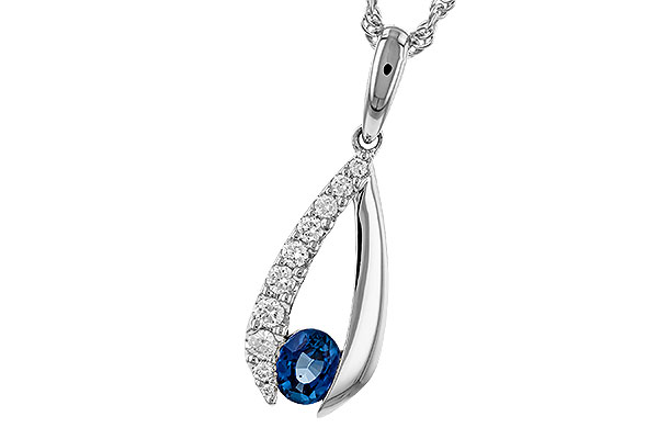 K292-78638: NECKLACE .38 SAPP .54 TGW (5x4 SAPP)
