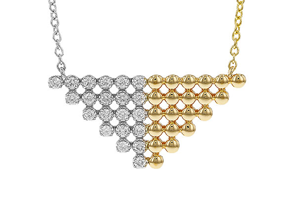 K292-78720: NECKLACE .37 TW (18")