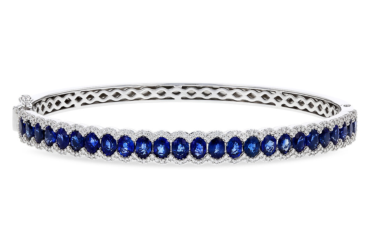 K292-80465: BANGLE 5.09 TW SAPPHIRE 5.65 TGW