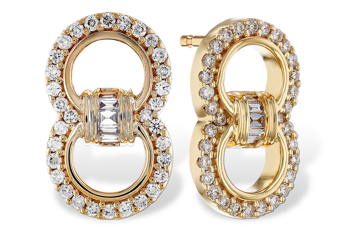 K293-64092: EARRINGS .05 TW BAGS .28 TW