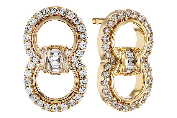 K293-64092: EARRINGS .05 TW BAGS .28 TW