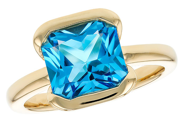 K293-64120: LDS RG 3.50 CT BLUE TOPAZ (9MM BT)