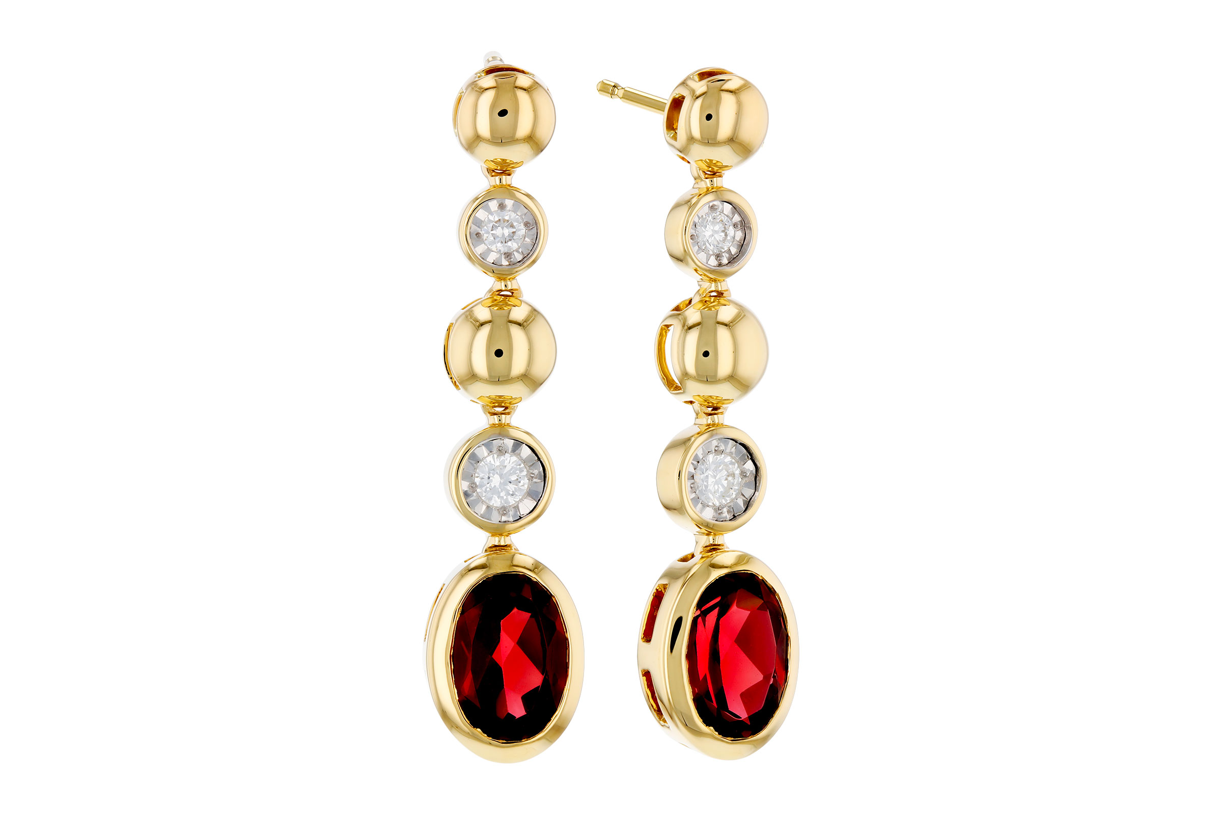 K293-65065: EARRINGS 1.76 TW GARNET 1.86 TGW