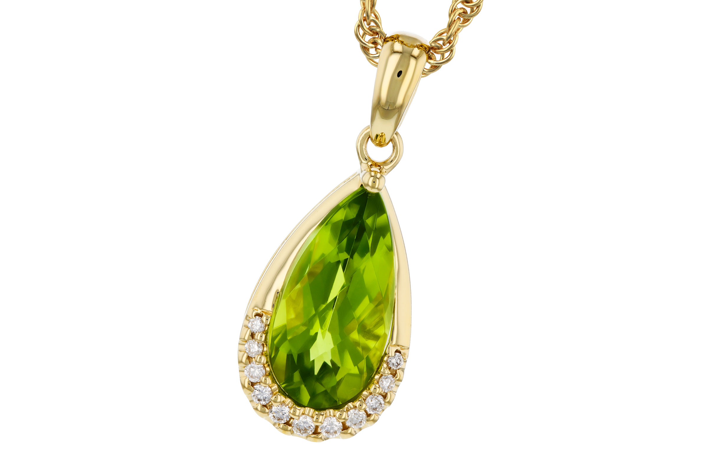 K293-65920: NECK 1.94 PERIDOT 2.00 TGW (12x6MM PS)