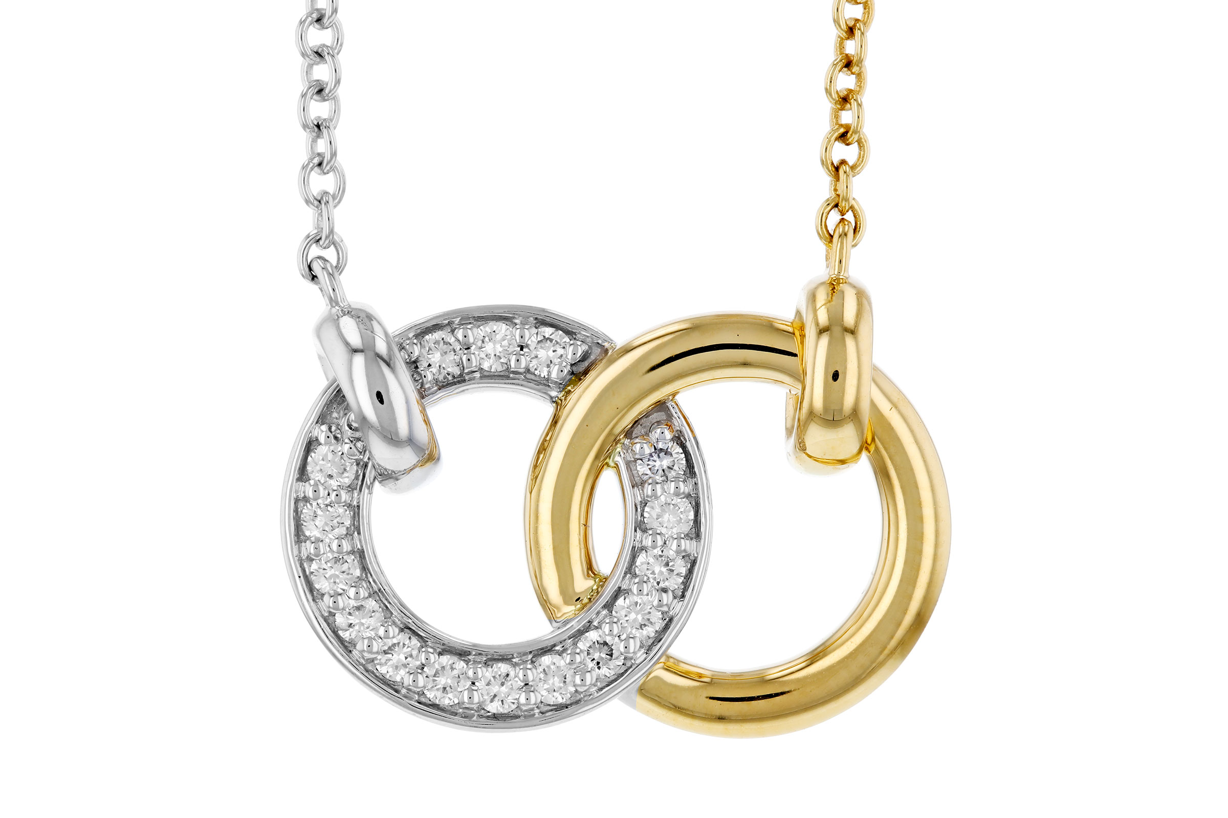 K293-65974: NECKLACE .20 TW (18")