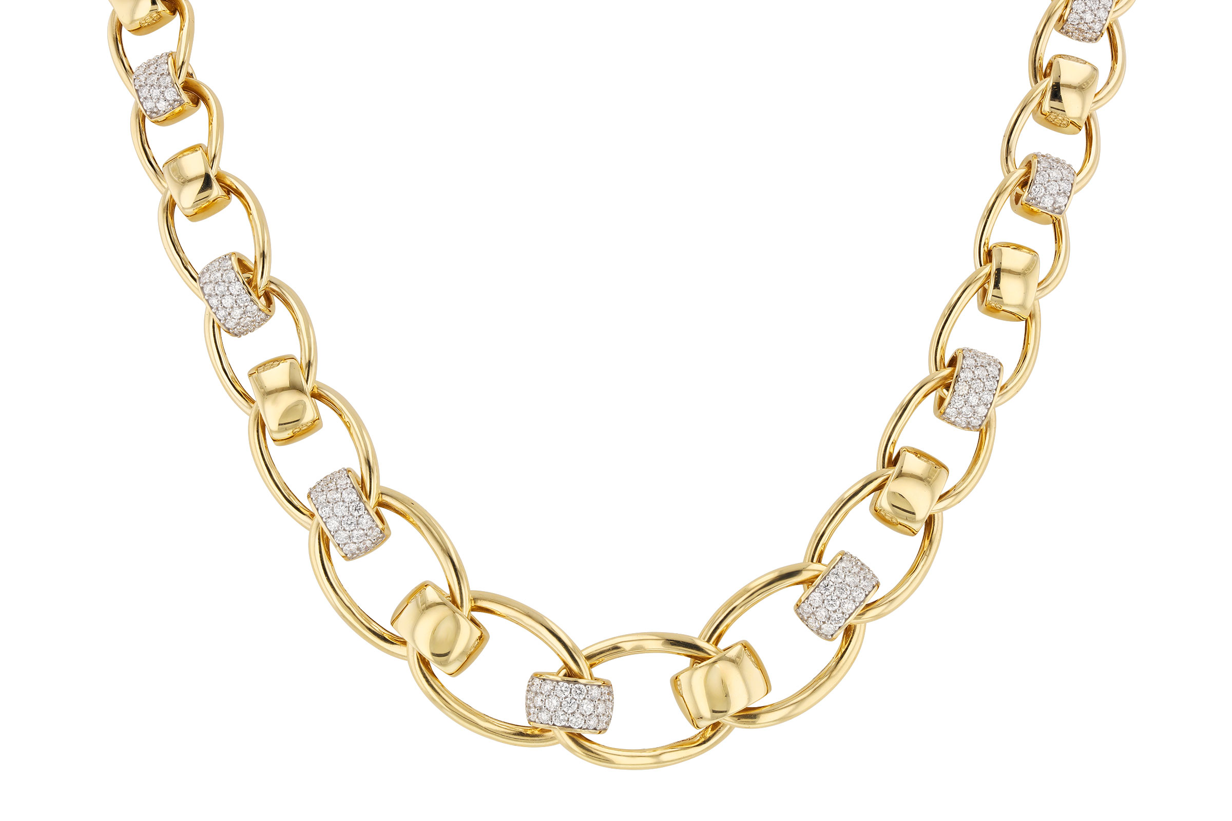 K293-65983: NECKLACE 2.00 TW (17")