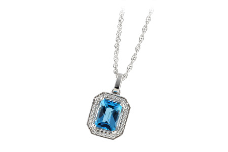 L205-48656: NECK 1.75 BLUE TOPAZ 1.86 TGW